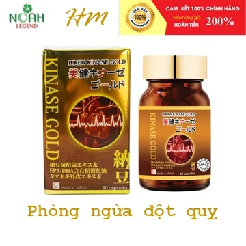 Viên uống hỗ trợ lưu thông máu, phòng ngừa đột quỵ BIKEN và hỗ trợ điều trị đột quỵ BIKEN KINASE GOLD