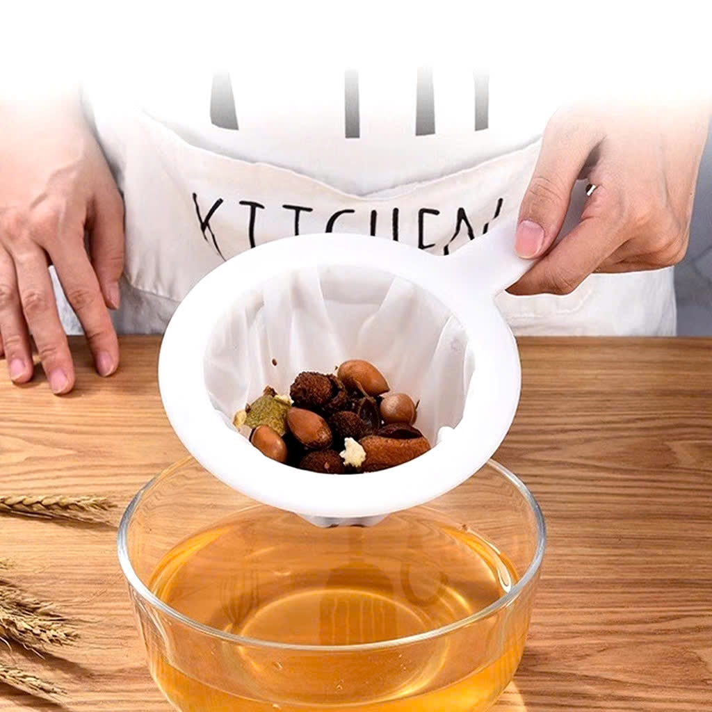 Vợt Lọc Sữa Đậu Nành 200 Lỗ Mịn, Cà Phê, Nước Ép, Sữa Hạt, Trà Tiện Dụng, Rây Lưới Lọc Mịn
