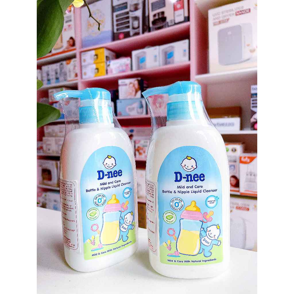 Nước Rửa Bình Sữa Dnee Organic Chai 500ml - Khử Khuẩn 99,9% Vi Khuẩn, Làm Sạch Bình Sữa Cho Bé - Cocoro Baby