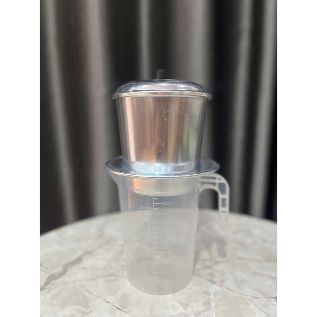 Combo phin cà phê 200g và ca đong 1L, combo dụng cụ pha cà phê tiện lợi tại nhà