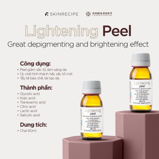Tinh chất peel trắng da, mờ thâm nám tàn nhang, giảm sắc tố Simildiet Lighteing Peel (3ml)