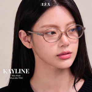 Kính mắt Oval chuyên lắp cận KAYLINE - LÉAGLASSES nhựa cao cấp TR90 + LÕI KIM LOẠI Y2K Bayonetta