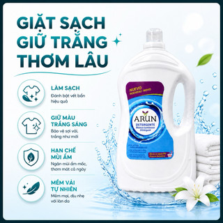 Nước Giặt Arun Blanco Luminoso 4L – Giặt Trắng Sáng, Thơm Lâu, Gel Đậm Đặc ~60 Lần Giặt (Tây Ban Nha)