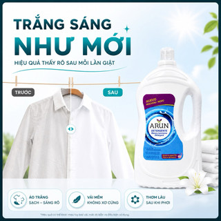 Nước Giặt Arun Blanco Luminoso 4L – Giặt Trắng Sáng, Thơm Lâu, Gel Đậm Đặc ~60 Lần Giặt (Tây Ban Nha)