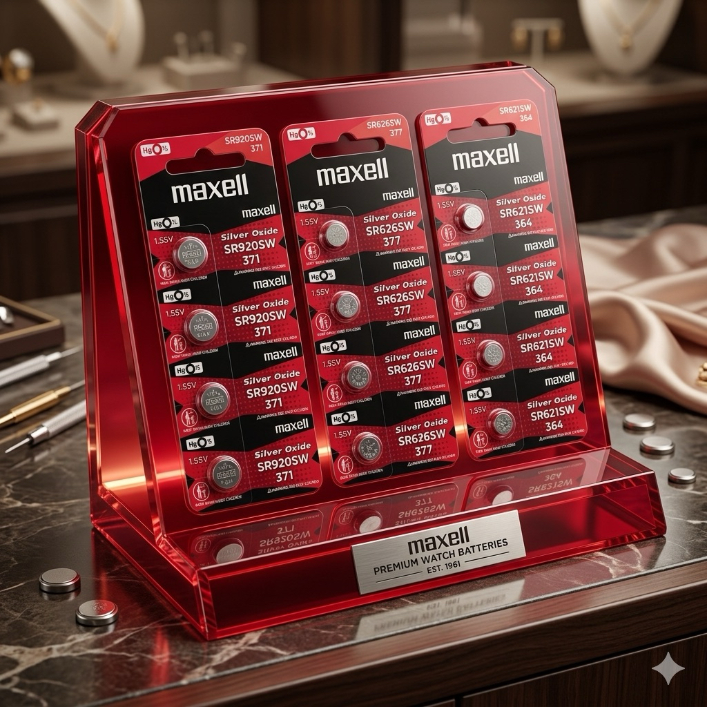 [Chính Hãng] Vỉ 5 Viên Pin Đồng Hồ Maxell Silver Oxide 1.55V - Mã SR920SW (371), SR626SW (377), SR621SW (364)