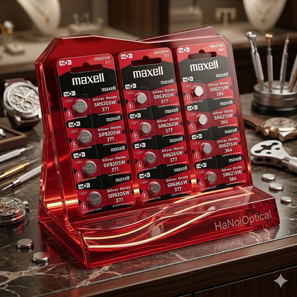 [Chính Hãng] Vỉ 5 Viên Pin Đồng Hồ Maxell Silver Oxide 1.55V - Mã SR920SW (371), SR626SW (377), SR621SW (364)