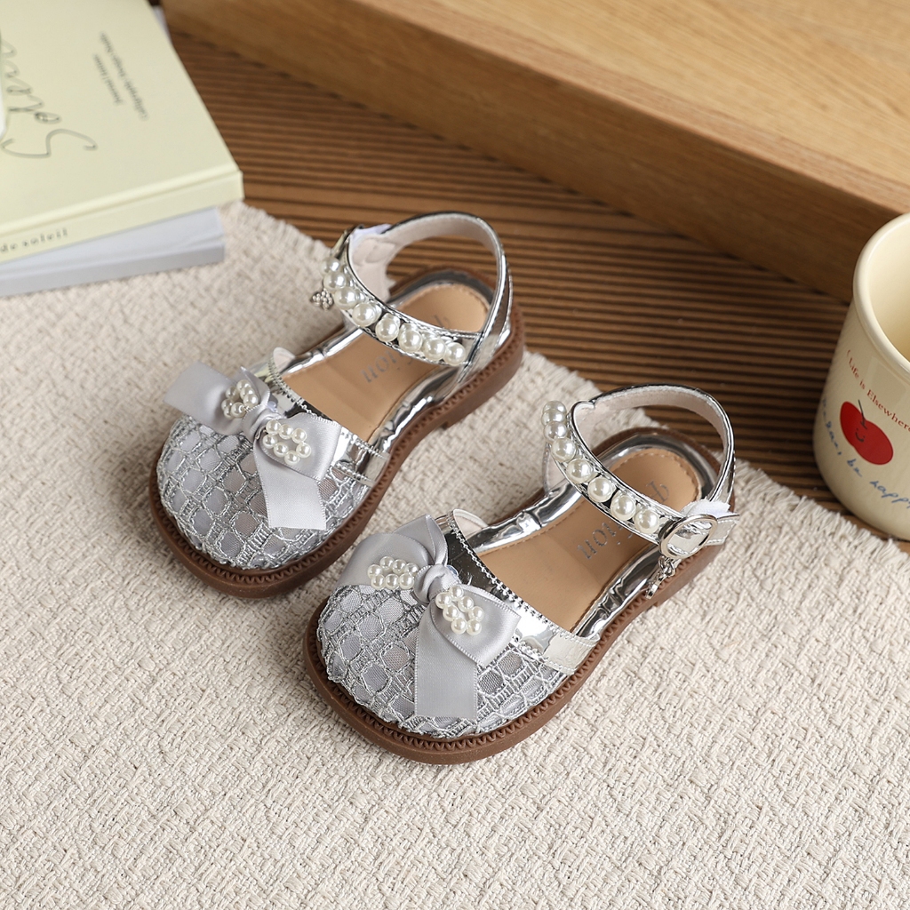 Bella Neman Dép sandal bé gái lưới ngọc, đế mềm êm chân, chống trượt đi chơi mùa hè