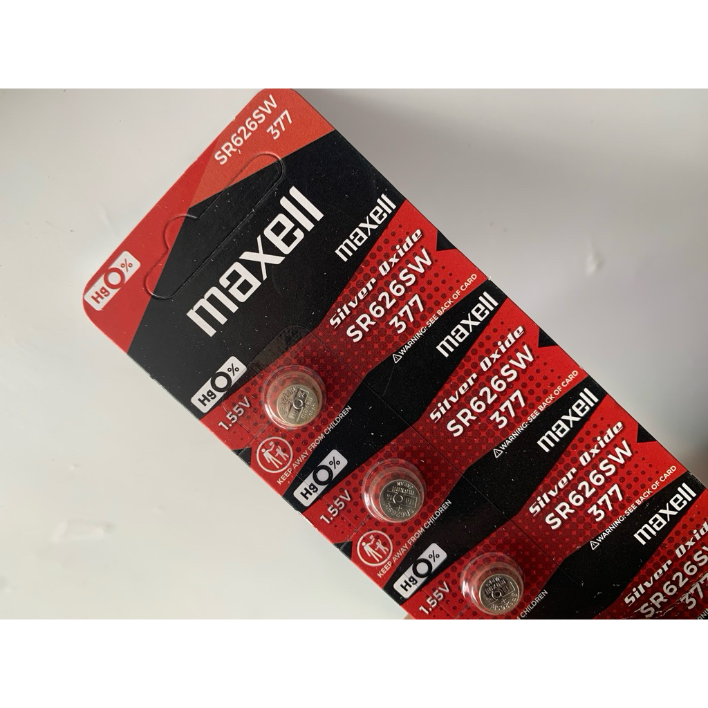 [Chính Hãng] Vỉ 5 Viên Pin Đồng Hồ Maxell Silver Oxide 1.55V - Mã SR920SW (371), SR626SW (377), SR621SW (364)