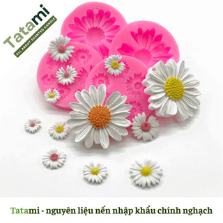 Khuôn Silicon Hoa Cúc Nhỏ TATAMI Tạo Hình Nến Thơm Trang Trí Handmade Chi Tiết Sắc Nét Dễ Tháo Khuôn