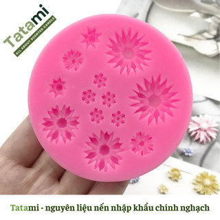 Khuôn Silicon Hoa Cúc Nhỏ TATAMI Tạo Hình Nến Thơm Trang Trí Handmade Chi Tiết Sắc Nét Dễ Tháo Khuôn