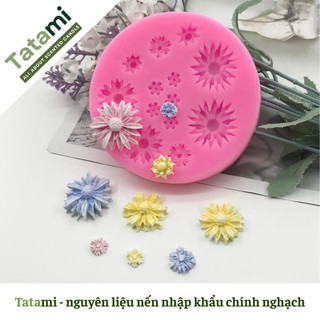 Khuôn Silicon Hoa Cúc Nhỏ TATAMI Tạo Hình Nến Thơm Trang Trí Handmade Chi Tiết Sắc Nét Dễ Tháo Khuôn
