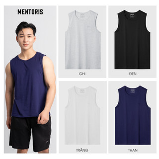 Áo Ba Lỗ Nam MENTORIS Vải Cotton Pima, Mềm Mại, Thấm Hút Mồ Hôi Tốt, Form Vừa Vặn, Thoải Mái MTT03