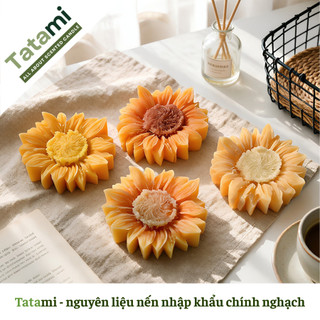 Khuôn Silicon Làm Nến TATAMI Tạo Hình Hoa Hoa Hướng Dương Đa Dạng Mẫu Khuôn Đổ Nến Handmade Cao Cấp