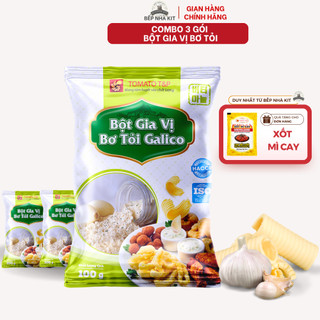 Combo 3 Gói 100g Bột Bơ Tỏi Tomato T&P Lắc Khoai Tây Chiên, Làm Sốt Bơ Tỏi, Bánh Mì bơ Tỏi