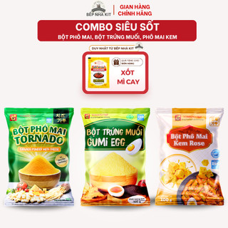 Combo Bột Phô Mai Hàn Quốc Tomato T&P Gói 100g Lắc Khoai Tây Chiên, Sốt Phô Mai Tokbokki Hàn Quốc