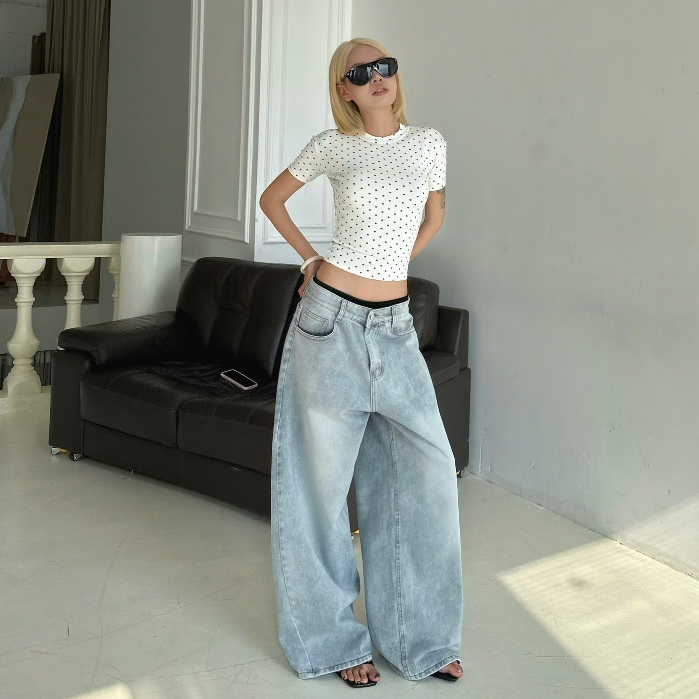 111 - Quần jeans ống Suông thời trang nam