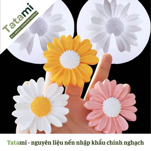 Khuôn Silicon Làm Nến TATAMI Hình Hoa Cúc Đổ Nến Thơm Decor DIY Handmade Chi Tiết Sắc Nét Dễ Tháo