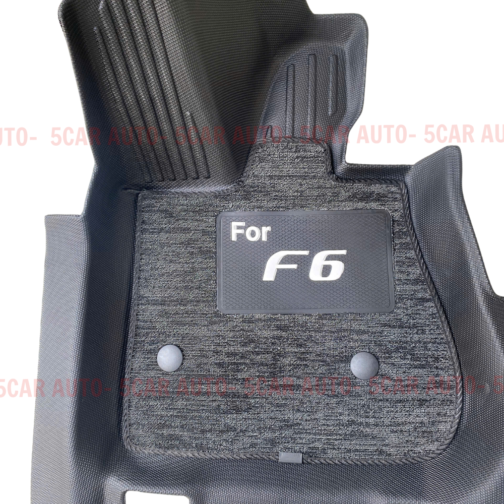 Thảm lót sàn NHỰA 5D KÈM RỐI XE VINFAST VF6 Hàng Nhựa đúc nguyên khối TPE siêu bền, dễ vệ sinh