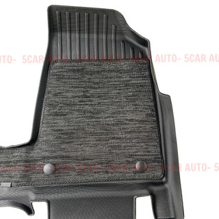 Thảm lót sàn NHỰA 5D TPE Tràn viền có kèm RỐI SẴN xe Vinfast VF3, dễ dàng vệ sinh, lắp đặt