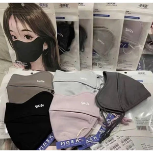 Khẩu trang chống nắng tia UV, hàng dày cao cấp thoáng khí chữ SMILE