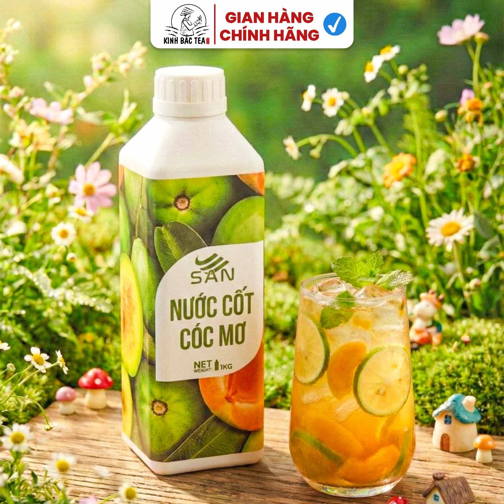 Nước cốt trái cây SAN, có mẫu thử 100ml, tặng công thức pha chế, hương thơm, trái cây tự nhiên