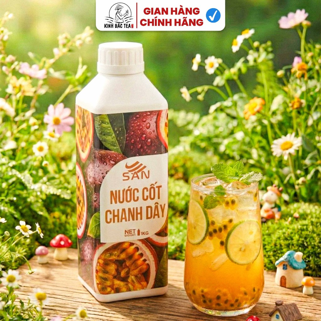 Nước cốt trái cây SAN, có mẫu thử 100ml, tặng công thức pha chế, hương thơm, trái cây tự nhiên