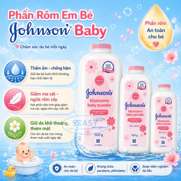 Phấn rôm em bé Johnson Baby PR2 hương hoa anh đào – Phấn em bé johnson baby chính hãng giúp da khô thoáng mềm mịn
