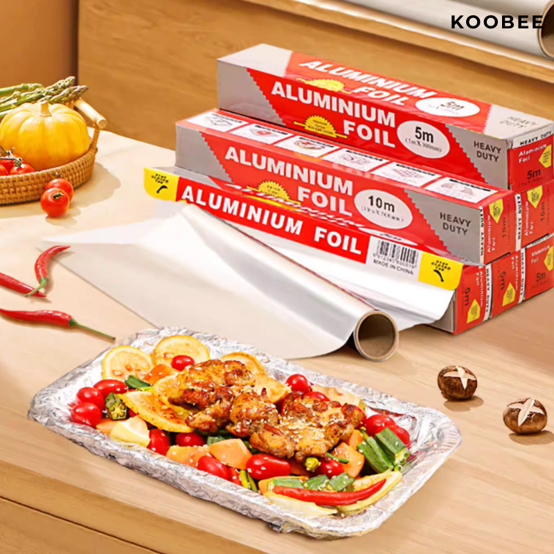 Cuộn Giấy Bạc Nhôm Bọc Thực Phẩm 30cm Aluminium Foil 10m / 20m – Lót Khay Nướng, BBQ, Nồi Chiên Không Dầu | 366