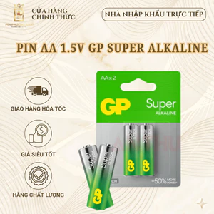 Pin AA 1.5V GP Super Alkaline Chính Hãng - Hiệu Năng Cao, Bền Bỉ, Dùng Cho Chuột Không Dây, Cửa Từ..