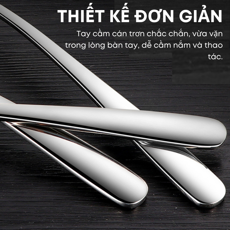 Bộ Đôi Muôi Canh + Muôi Lỗ Inox 304 Cao Cấp Sáng Bóng - Cán Trơn Lòng Sâu Hình Trái Tim | 319