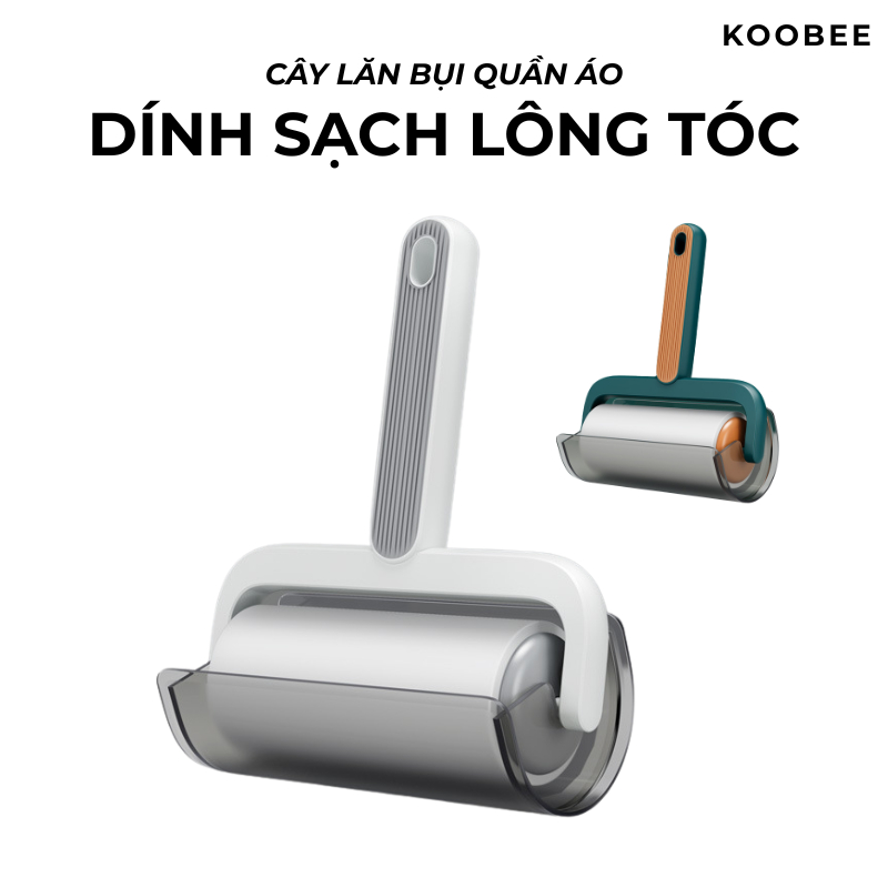 Cây Lăn Bụi KOOBEE Làm Sạch Quần Áo, Ga Giường, Sofa, Lông Chó Mèo, Cuộn 60 Lần Xé | 159