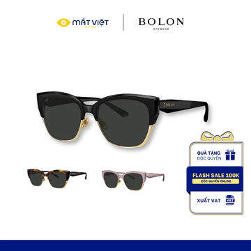 Kính Mát Nữ BOLON BL6110, Kính Mát Thời Trang Nữ Mắt Mèo Cao Cấp, Kính Mát Tổng Hợp, Mắt Kính Mắt Việt