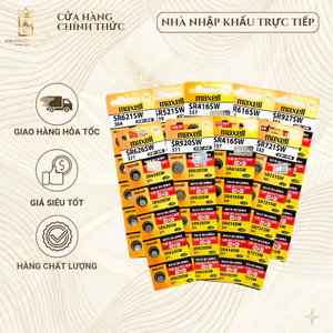 5 Viên Pin Đồng Hồ SR626 / SR621 / SR716 / SR521 / SR616 / SR516 / SR721 / SR920 / SR927 Maxell Chính Hãng