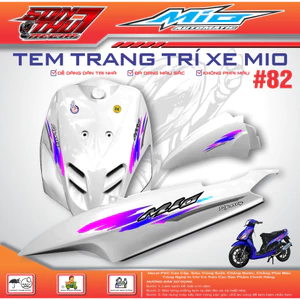 TEM XE MIO SPORT #82 (CHẤT LIỆU CAO CẤP - SIÊU NÉT - SIÊU ĐẸP - SIÊU CUTE)