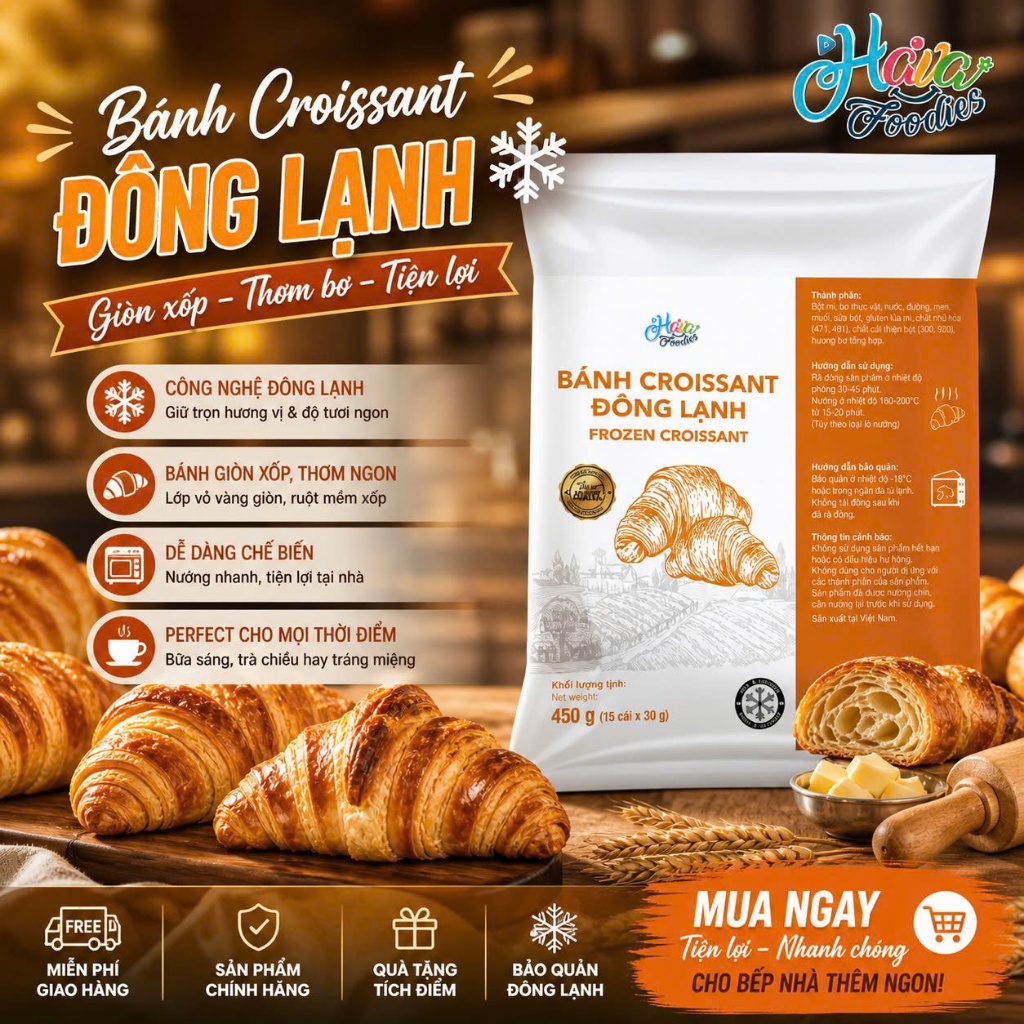 Croissant - Giá Tốt, Sale Tháng 07, Ship 0 Đồng | Shopee Việt Nam