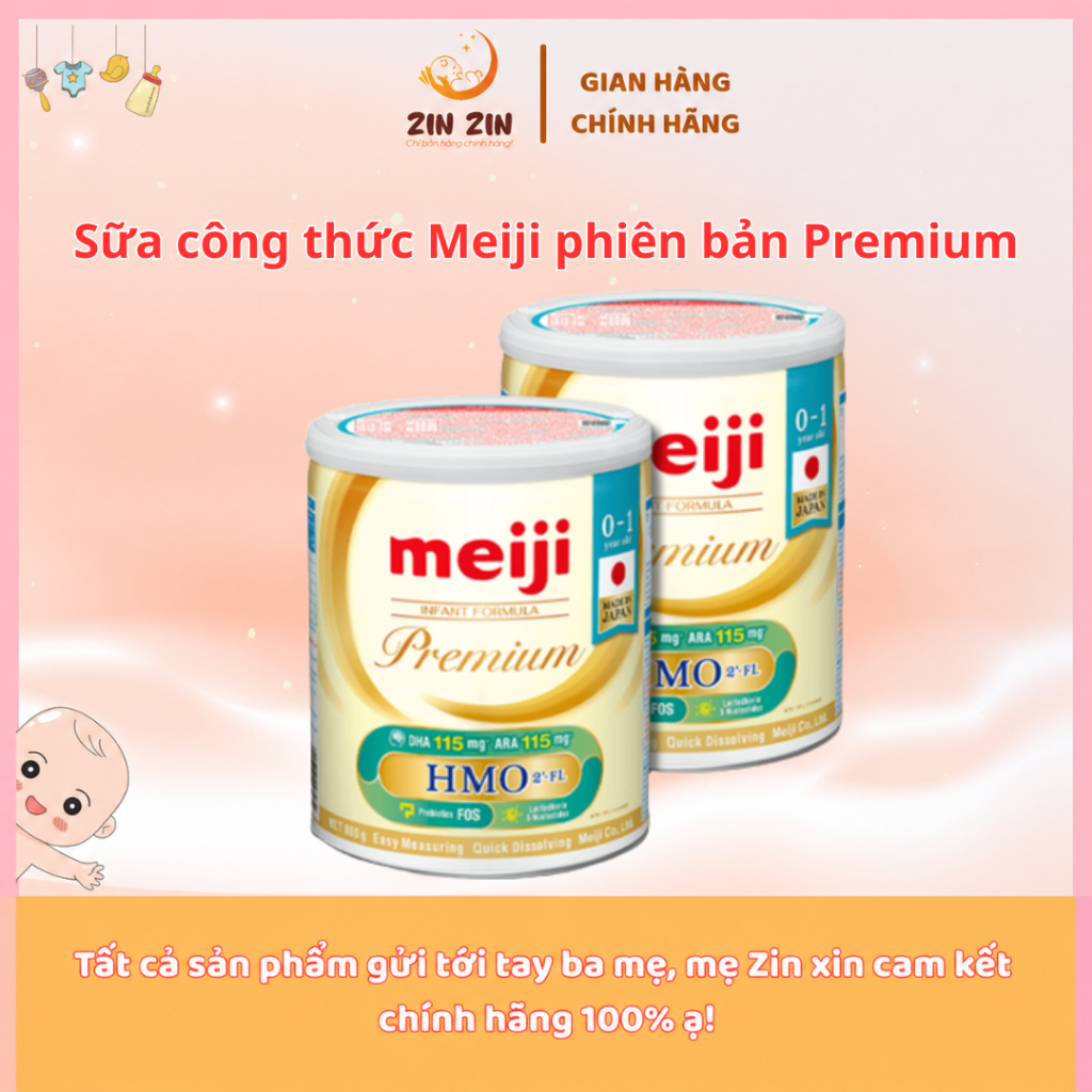 Sữa Bột Meiji Premium Lon 800g  - Sữa mới vị thanh nhạt dễ uống
