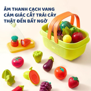 Đồ Chơi Cắt Hoa Quả Cho Bé Mideer Đồ Chơi Nấu Ăn Rau Củ Quả, An Toàn, Giúp Trẻ Vừa Học, Vừa Chơi