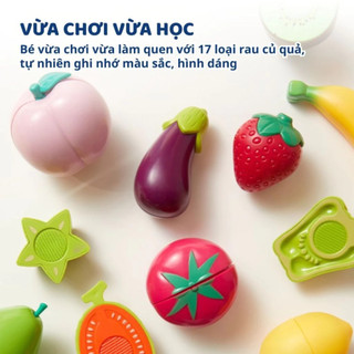 Đồ Chơi Cắt Hoa Quả Cho Bé Mideer Đồ Chơi Nấu Ăn Rau Củ Quả, An Toàn, Giúp Trẻ Vừa Học, Vừa Chơi