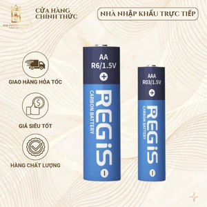 Pin Tiểu AA / Đũa AAA Regis 1.5V Hộp 40viên 2A / 3A giá tốt dung lượng ổn định, không bị chảy nước .