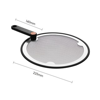 Lưới Chắn Dầu Inox 304 Viền Silicon Đa Năng - Chống Bắn Dầu, Rửa Rau, Lọc Nước, Tay Cầm Cam Chống Bỏng