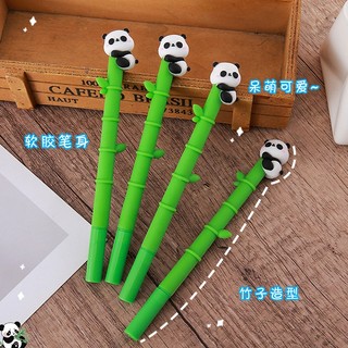 Bút Gel Hình Tre Gấu Trúc Dễ Thương, Bút Viết 0.5mm Nét Mịn Cho Học Sinh Văn Phòng