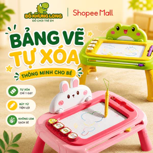 Bảng Vẽ Tự Xóa Thông Minh BỐ KHỦNG LONG Cho Bé Thúc Đẩy Tư Duy Có Chân Từ Tính Bảng Viết Tự Xóa Mam Châm An Toàn