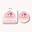 Bông Mút Tán Nền Glorie Strawberry Cake Collection - Waterdrop Shaped Marshmallow Puff With Storage Case