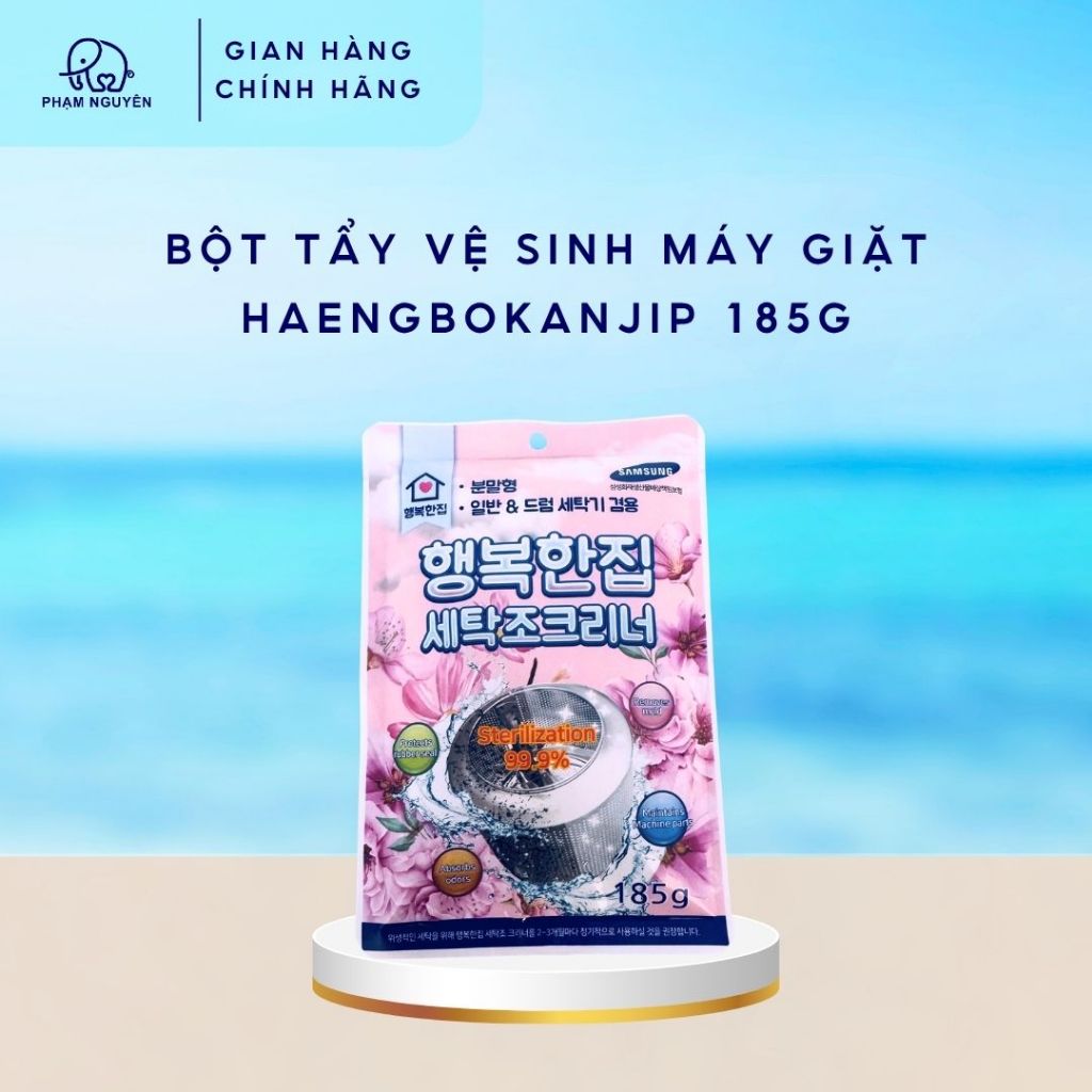 BỘT TẨY LỒNG GIẶT HAENGBOKANJIP 185G - ĐÁNH BAY CẶN BÁM, KHỬ MÙI HÔI