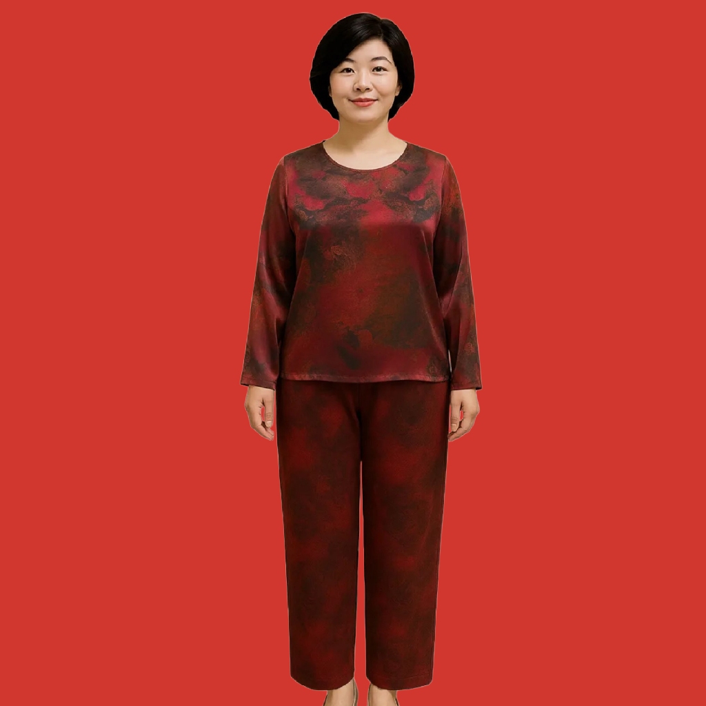 Đồ bộ hoa tay dài 𝗗𝗟 𝗙𝗮𝘀𝗵𝗶𝗼𝗻 Mã WD
