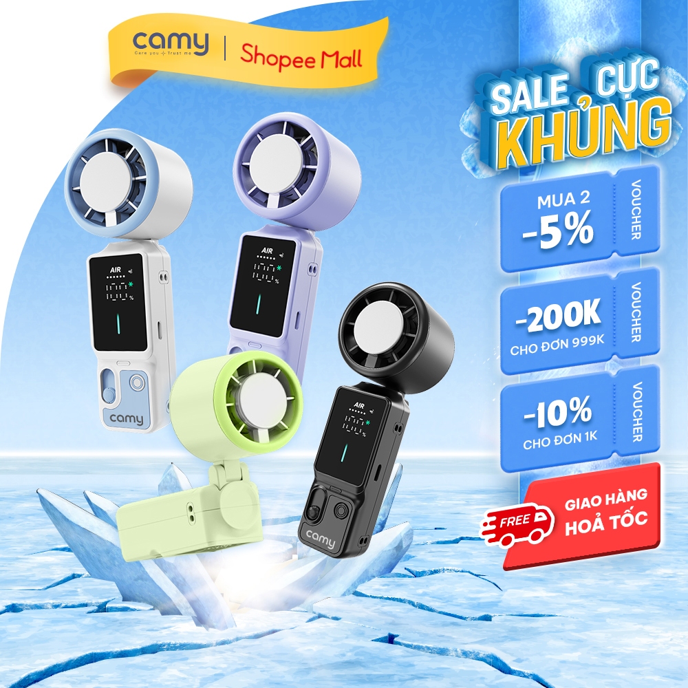 Quạt cầm tay tích điện Camy Zeno
