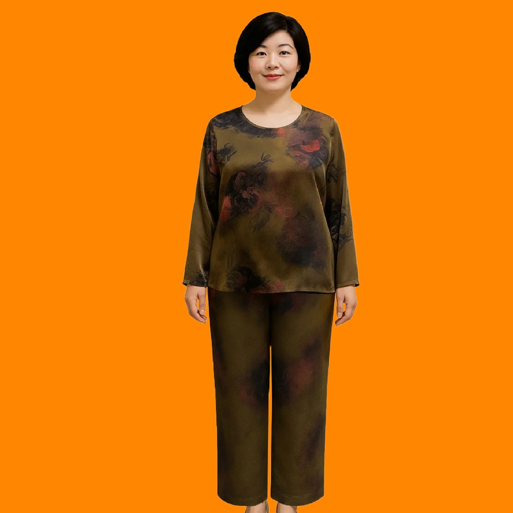 Đồ Bộ Trung Niên Cho Mẹ Dài Tay 𝗟𝗮𝗻𝗹𝗲𝗲 𝗙𝗮𝘀𝗵𝗶𝗼𝗻 Mã WD