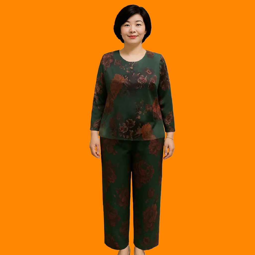 Đồ Bộ Trung Niên Cho Mẹ Dài Tay 𝗟𝗮𝗻𝗹𝗲𝗲 𝗙𝗮𝘀𝗵𝗶𝗼𝗻 Mã WD