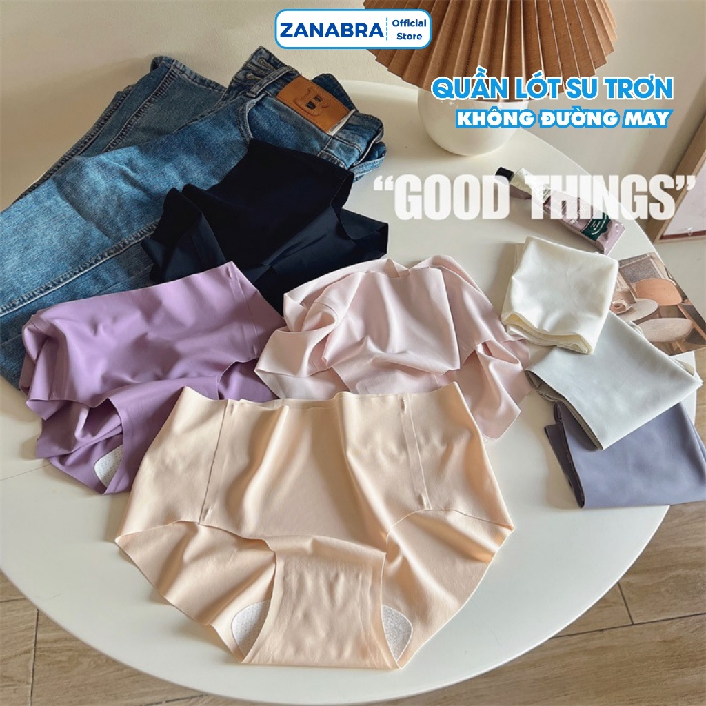 Combo 3 Quần Lót Nữ Đúc Su Cạp Vừa Không Lộ Viền - Set 3 Quần Lót Su Đáy Dán Chắc Chắn ZANABRA L059