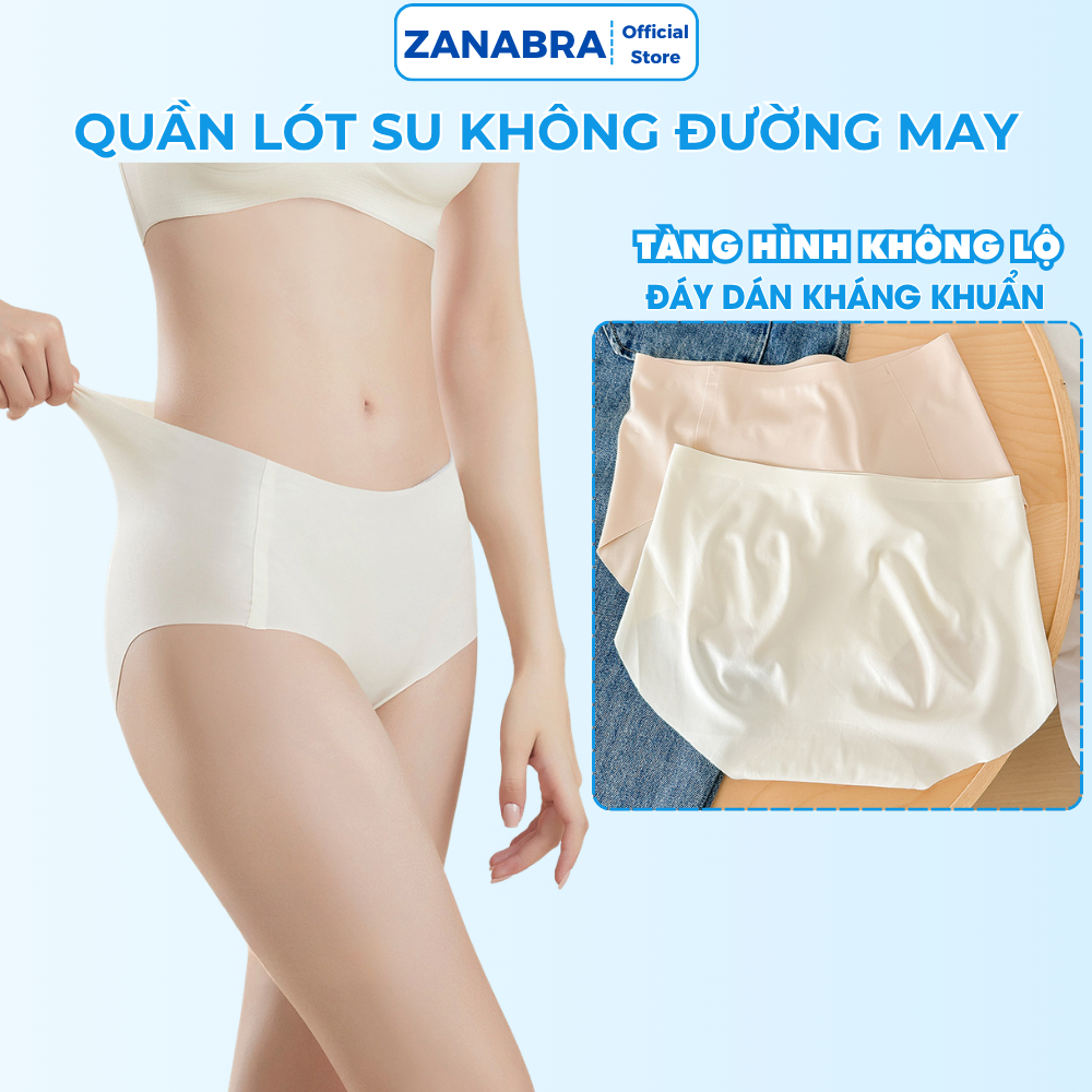 Combo 3 Quần Lót Nữ Đúc Su Cạp Vừa Không Lộ Viền - Set 3 Quần Lót Su Đáy Dán Chắc Chắn ZANABRA L059